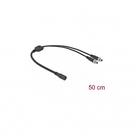 Delock DC jaotuskaabel 5,5 x 2,1 mm 1 x pesa - 2 x pistik, kruvitav