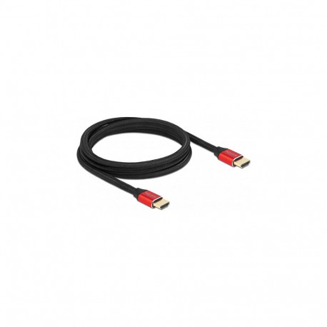 "Delock Ultra High Speed HDMI Kabel 48 Gbps 8K 60 Hz rot 2 m zertifiziert"