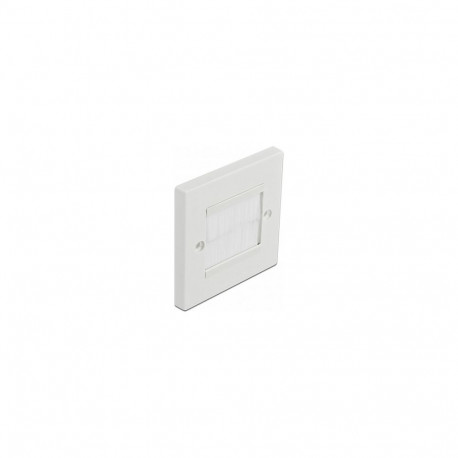 Delock kaablihalduse kattepaneel 86 x 86 mm valgete harjasribadega