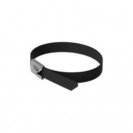 Delock roostevabast terasest juhtmesidemed L 400 x B 7,9 mm must 10 tk