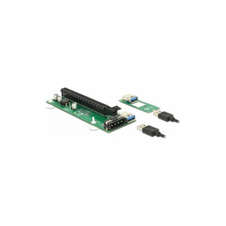 "Riser Karte M.2 Key B+M > PCI Express x16 mit 30 cm USB Kabel"