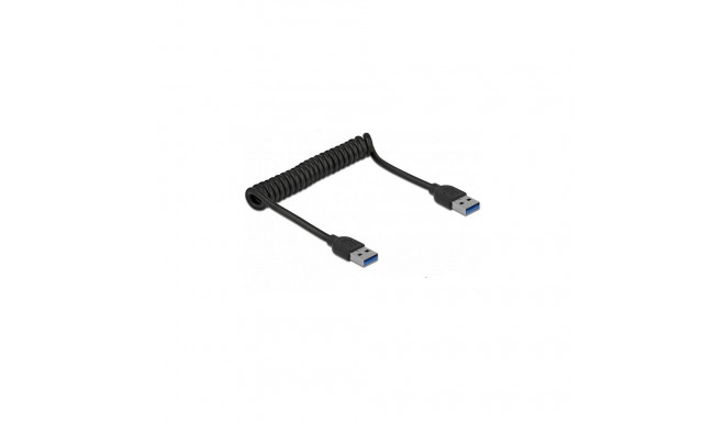 "Delock USB 5 Gbps Spiralkabel Typ-A Stecker zu Typ-A Stecker"