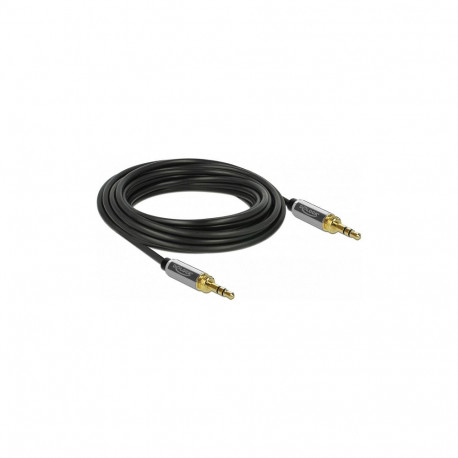 "Klinkenkabel 3,5 mm 3 Pin Stecker zu Stecker mit Schraubadapter 5 m"