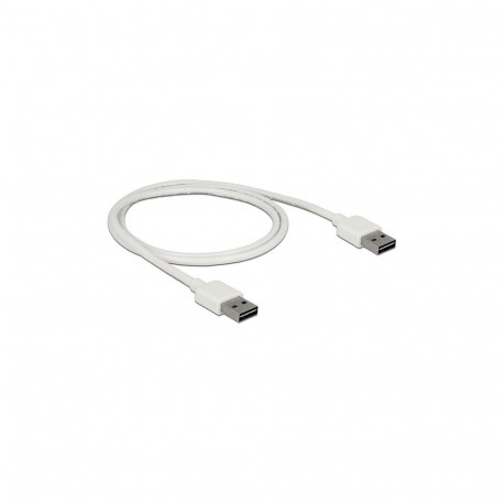 "Delock Kabel EASY-USB 2.0 Typ-A Stecker > EASY-USB 2.0 Typ-A Stecker 1 m weiß"