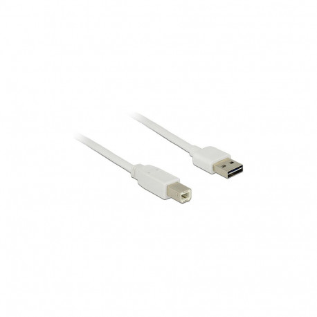 "Delock Kabel EASY-USB 2.0 Typ-A Stecker > USB 2.0 Typ-B Stecker 2 m weiß"