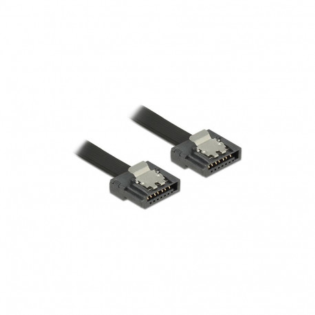 Delock SATA 6 Gb/s 10 cm must kaabel FLEXI