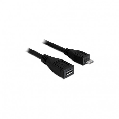 Delock USB 2.0 tüüp Micro-B pistik - pesa pikenduskaabel 1 m