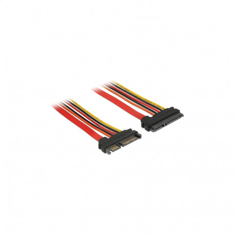 Delock SATA 6 Gb/s 22-pin pikenduskaabel isane > emane (3,3 V + 5 V + 12 V) 10 cm