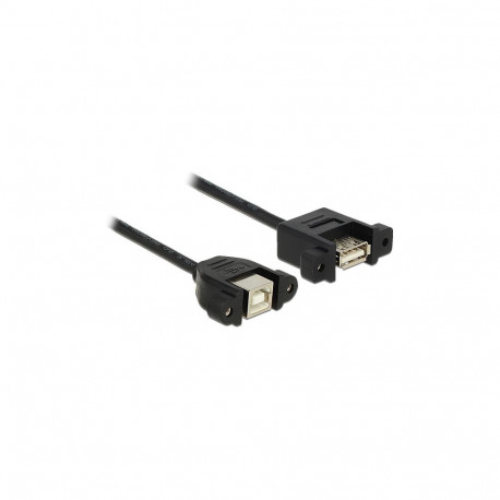 "Delock Kabel USB 2.0 Typ-B Buchse zum Einbau > USB 2.0 Typ-A Buchse zum Einbau 1 m"