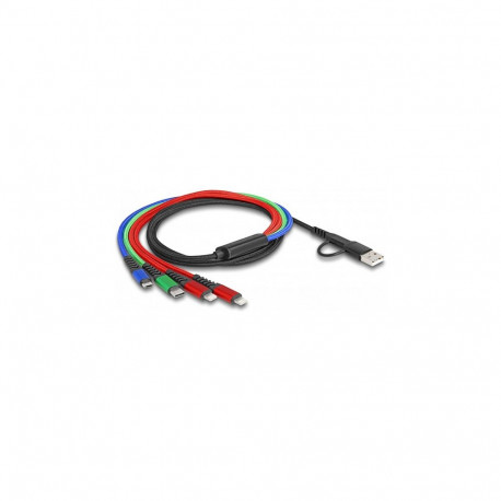 USB-laadimiskaabel 4 in 1 USB Type-A + USB-C™ kuni 2 x Lightning™ / Micro USB / USB Type-C™ 1,20m