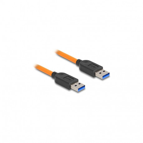 "Delock USB 5 Gbps Kabel USB Typ-A Stecker zu USB Typ-A Stecker für Tethered Shooting 1 m orange"