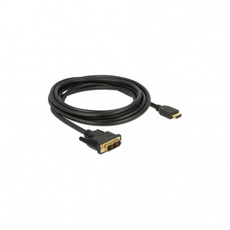 "Delock HDMI zu DVI 18+1 Kabel bidirektional 3 m"