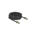 Delock RJ45 võrgukaabel Cat.6A pistik-pistik S/FTP must 10 m Cat.7 toorkaabliga, tööstus- ja välitin