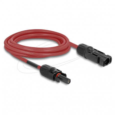 "Delock DL4 Solar Kabel 6 mm² Stecker zu Buchse 3 m rot"