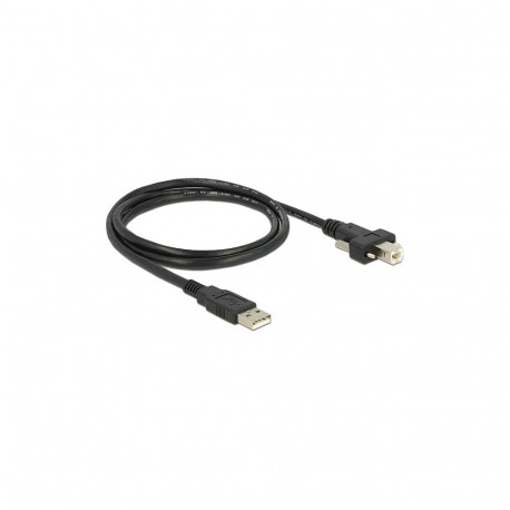 Delock USB 2.0 tüüp A pistik - tüüp B pistik kaabel kruvidega 1 m