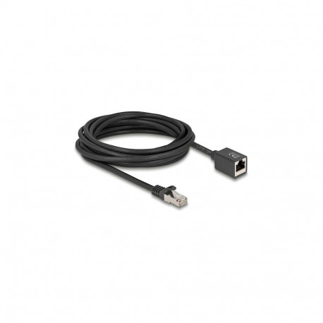 "Delock Netzwerk Verlängerungskabel RJ45 Stecker zu RJ45 Buchse Cat.6A S/FTP 5 m schwarz"