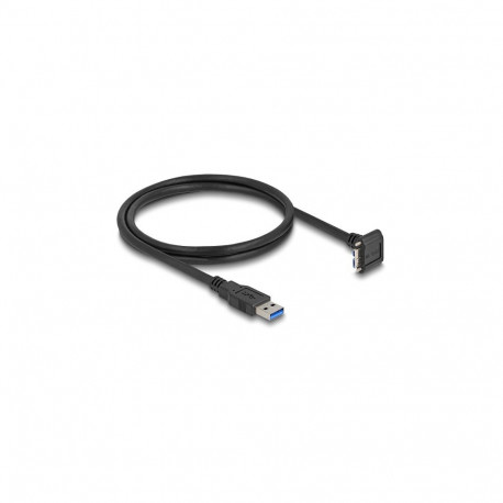 "Delock USB 5 Gbps Kabel USB Typ-A Stecker gerade zu USB Micro-B Stecker 90° nach unten gewinkelt mi