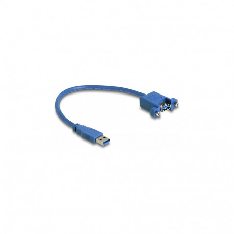 "Delock USB 5 Gbps Kabel Typ-A Stecker zu USB 5 Gbps Typ-A Buchse zum Einbau 25 cm"