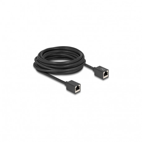 "Delock Netzwerk Verlängerungskabel Kupplung RJ45 Buchse zu RJ45 Buchse Cat.6A S/FTP 7,5 m schwarz"