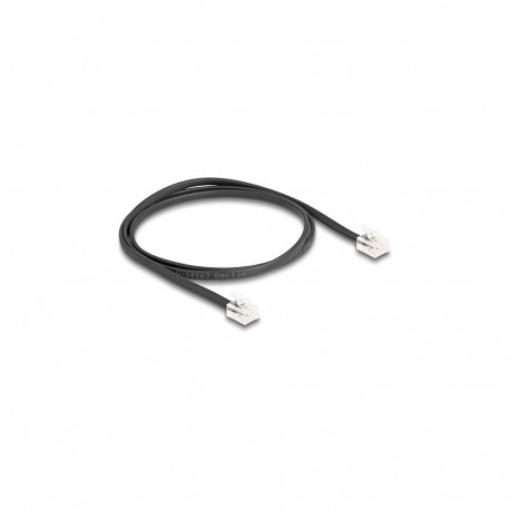 "Delock Telefonkabel RJ11 Stecker zu RJ11 Stecker schwarz 1 m"
