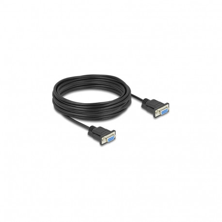 Delock RS-232 jadakaabel D-Sub9 emane-emane kitsa pistikukorpusega 10 m