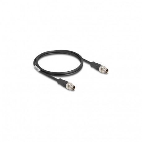 "Delock M12 Kabel X-kodiert 8 Pin Stecker zu Stecker PVC 1 m"