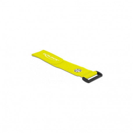 Takjakinnitusega kaablisidemed aasaga ja kinnitusavaga 280 x 38mm, kollased, 3 tk