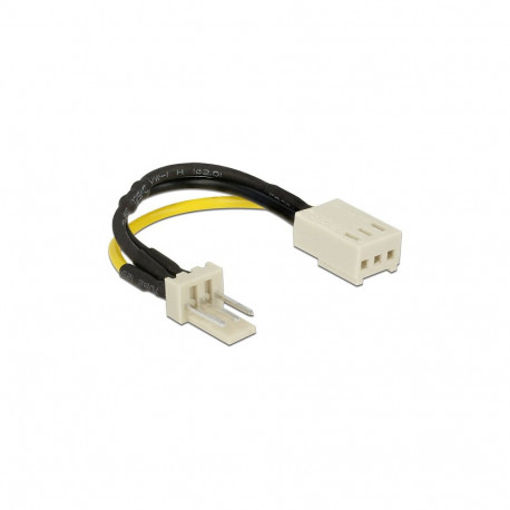 Delock 3-pin pistik > 3-pin pesa ventilaatori toitekaabel 8 cm - pöörete vähendamine