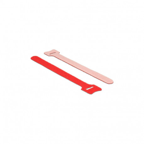 "Delock Klett-Kabelbinder L 150 mm x B 12 mm 10 Stück rot"