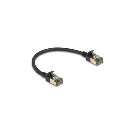 "Delock RJ45 Netzwerkkabel Cat.8.1 F/FTP Slim Pro 0,25 m schwarz"