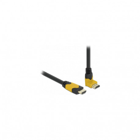 "High Speed HDMI Kabel Stecker gerade zu Stecker 90° oben gewinkelt 48 Gbps 8K 60 Hz 2 m"