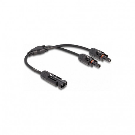 "Delock DL4 Solar Splitter Kabel 1 x Stecker zu 2 x Buchse 30 cm schwarz"
