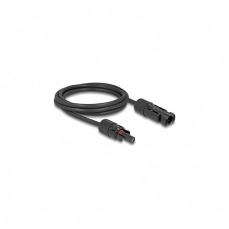 DL4 päikesekaabel 6 mm² pistik-pesa 3m, must