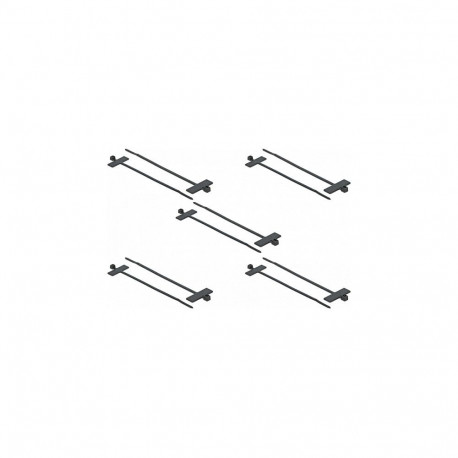 "Delock Kabelbinder mit Beschriftungsfeld L 200 x B 2,5 mm schwarz 10 Stück"