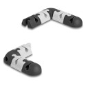 "Delock Kabelhalter selbstklebend modular Set 9 Stück schwarz / grau"