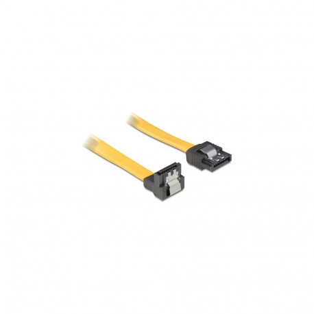 Delock SATA 3 Gb/s sirge ja alla nurgaga kaabel, 70 cm, kollane