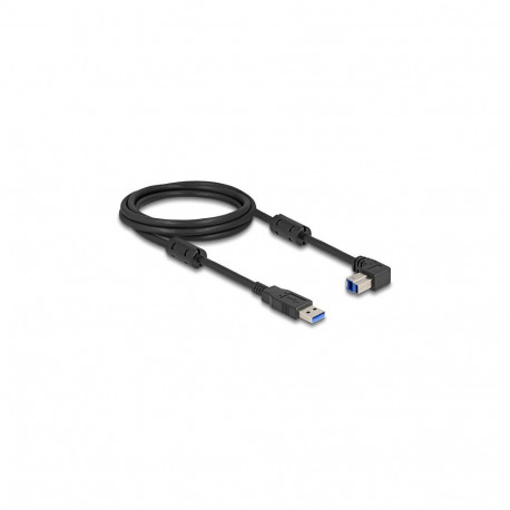Delock USB 5 Gbps kaabel A-tüüpi pistik - B-tüüpi pistik 90° alla suunatud nurga all 2 m