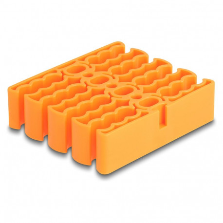 "Delock Kabel-Organizer mit 24 Kabeleinführungen orange"