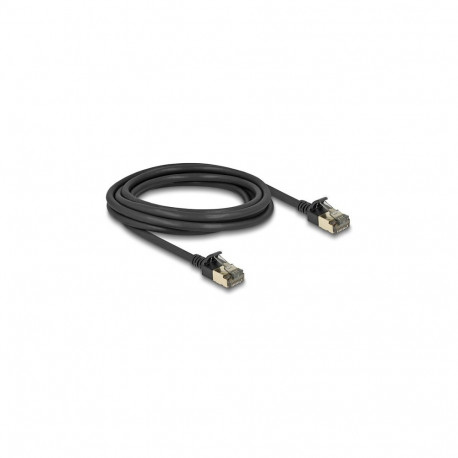 Delock RJ45 Cat.8.1 F/FTP Slim Pro 3 m must võrgukaabel