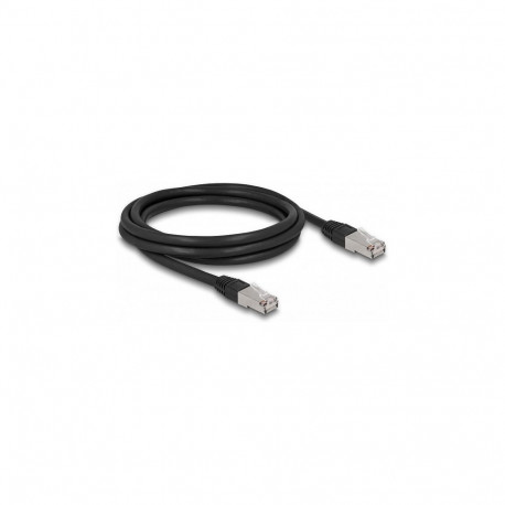 "Delock RJ45 Netzwerkkabel Cat.6A S/FTP PE Outdoor 2 m schwarz"