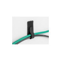 "Delock Mini Klett-Kabelhalter L 90 mm x B 24 mm selbstklebend 10 Stück schwarz"