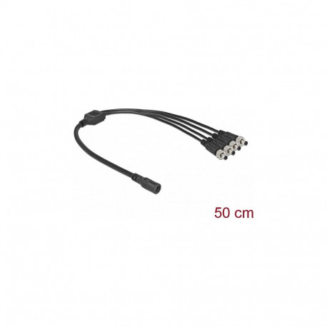 "DC Verteilerkabel 5,5 x 2,1 mm 1 x Buchse zu 4 x Stecker verschraubbar"