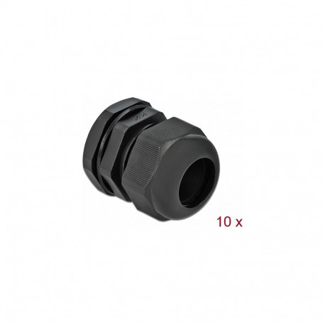 "Delock Kabelverschraubung PG25 10 Stück schwarz"