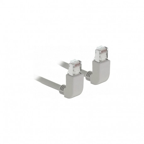 "Delock Netzwerkkabel RJ45 Cat.6A S/FTP oben / oben gewinkelt 1 m"