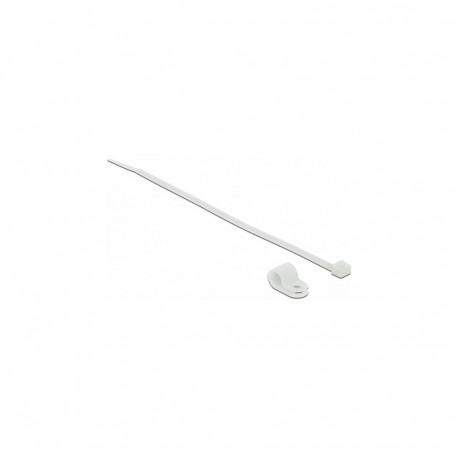 "Befestigungsschelle 9,5 mm mit Kabelbinder L 200 x B 4,8 mm weiß"