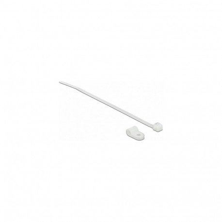 "Befestigungsschelle 4,8 mm mit Kabelbinder L 150 x B 2,5 mm weiß"