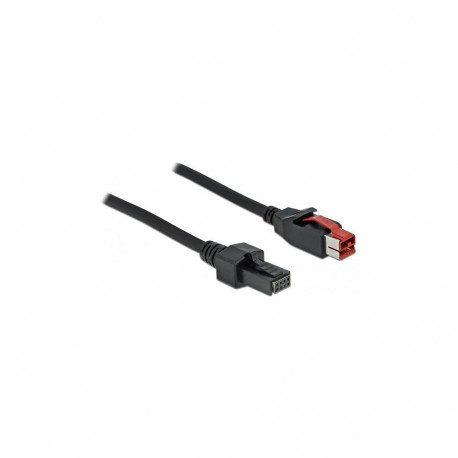 "Delock PoweredUSB Kabel Stecker 24 V zu 2 x 4 Pin Stecker 3 m für POS Drucker und Terminals"