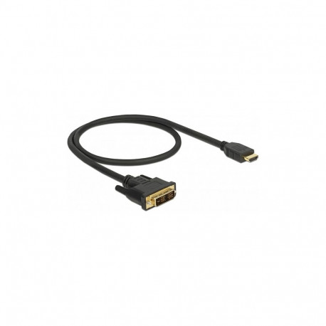 Delock HDMI - DVI 18+1 kahesuunaline kaabel 0,5 m