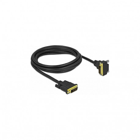 DVI-kaabel 24+1 pistikuga 24+1 pistikuni, nurga all, 2m