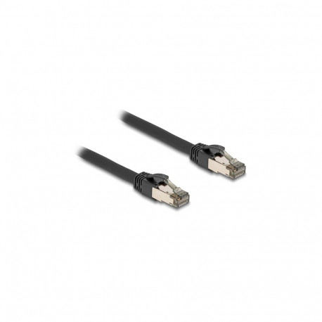 "Delock RJ45 Netzwerkkabel Cat.6A U/FTP ultra flexibel mit innerem Metallmantel 15 m schwarz"